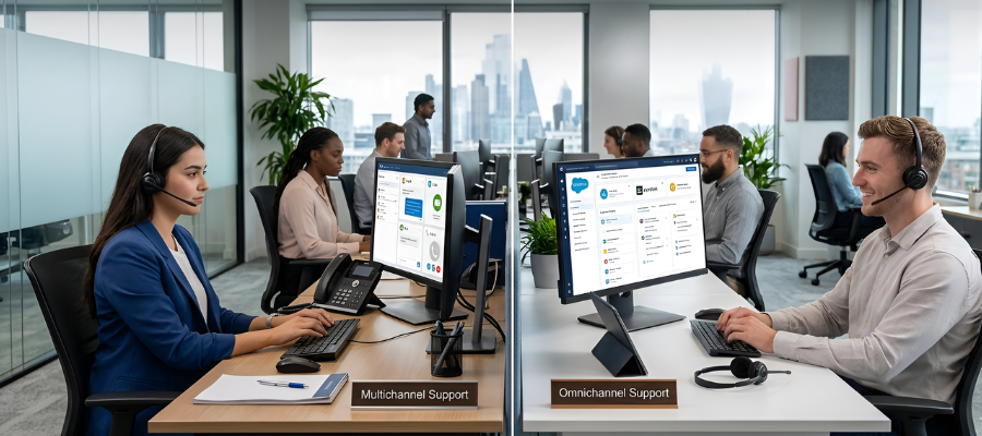 Omnichannel vs. Multichannel Support